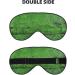 Premium Green Snakeskin Sleep Mask Eye Cover - Reusable Soft Blackout for Travel & Better Sleep | Perfect Gift for Men & Women - Buy Online on GoSupps.com