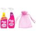 The Pink Stuff The Miracle Multi Purpose Cleaner Spray 850ml + The Pink Stuff Miracle Window and Glass Cleaner Spray with Rose Vinegar 750ml + for You: Organza small Bag