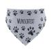 printplanet - Dog scarf with name or text - Scarf for dogs - Layout paw pattern - Size M Size M paw pattern