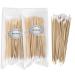 6 Long Cotton Swabs 200 Count - Extra Long Cotton Buds  Cotton Swabs with Wooden Sticks - Cotton Swabs for Makeup Ears Pets Care Gun Cleaning - Biodegradable Swabsticks 200 Count (Pack of 1)