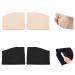 2 Pairs Fabric Metatarsal Pads for Women and Men - Metatarsal Sleeve with Gel Pads-Ball of Foot Cushions Pain Relief Forefoot Pads Foot Health Care (S-1 Pair Black and 1 Pair Beige) S 2 Pairs