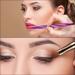 3-Piece Retractable Dual End Lip Brush & Concealer Brush Set - Gold, Purple, Bright Pink - Buy Online on GoSupps.com