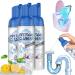 Yugou Drain Cleaner Get out Foaming Drain Cleaner Foam Drain Cleaner Get out Sink Cleaner Foam Sink Drain Cleaner Foam Quickly Clean for Drain Sinks Tubs Clog Remover (3pcs)