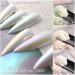 7PCS White Pearl Chrome Nail Powder Set - Metallic Mirror Glitter & Aurora Shimmer for Stunning Nail Art - Buy Online on GoSupps.com