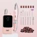 GAOY Rechargeable Cordless Nail Drill Electric Nail File Efile with 12 Nail Drill Bits for Acrylic and Gel Nails Pink
