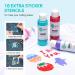 Fabric Paint Set - 40 Colors 2oz Soft Permanent Textile Paint with 6 Brushes & Palette - Washable Art Supplies for Clothes, Canvas, T-shirt, Jeans, Shoes, Bags - DIY Projects (60 ml/2fl oz) - Buy Online on GoSupps.com