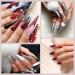 Saviland Glitter Acrylic Powder Set - 10 Colors Professional Polymer for Nails Extension, Prom Queen Series Fashion Red - Buy Online on GoSupps.com