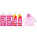 The Pink Stuff The Miracle All Purpose Floor Cleaner 2Pk x 1L + The Pink Stuff The Miracle Toilet Cleaner Gel 2Pk x 750ml + Our Gift for You: Organza Bag Size: 9x7x0.1cm
