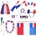 Coolchange Great France Fan Package for Football EM 2024 | 11-Part Set with Tricolore Cloak Flags Cheer Sticks & More for Women - Buy Online on GoSupps.com