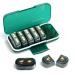 Weekly Pill Organizer 2 Times a Day Moisture-Proof Detachable Compartments AM PM Pill Box 2X 7 Day Travel Pill Organizer for Pills/Fish Oil/Medication/Vitamin/Supplements (Dark Green) Dark Green 2 Times x 7 Days