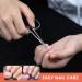 Bezox Curved Nail Skin Scissors - Precision Stainless Steel Manicure Tool for Tidy Care | Professional Nail Shaving Scissors for Women - Buy Online on GoSupps.com