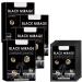 Natural Black Hair Color Shampoo Semi-Permanent Hair Dye for Gray Coverage - 4 Box Set with 6 Sachets Each