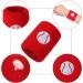 24 Pieces Sports Wristbands for Kids  Colorful Wrist Sweatbands Terry Cloth Wristbands with Soccer Basketball Football Baseball Design for Sports Party Birthday Party Favors  6 Colors - Buy Online on GoSupps.com