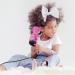 Deogra 1000W Children's Hair Dryer Pink - Portable Mini Hair Dryer for Kids with UK Plug, Dual Voltage for Travel, Includes Concentrator and Diffuser Nozzle - Buy Online on GoSupps.com