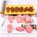 FUNOMOCYA Cake Mold 1 Embossed Plastic Mold Cookie Baking Biscuits DIY/Tools Cartoon Molds Pressing Biscuit Fondant Molds 6.1x6cm Pink - Buy Online on GoSupps.com