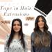Ugeat Ombre Tape Extensions - Brown to Chestnut Brown & Gold Blond - 20 Pieces 40cm Remy Real Hair #2/6/12 & #2/6/10 - Buy Online on GoSupps.com