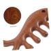 Minkissy Fish-Shaped Gua Sha Massage Tool & Portable Wooden Comb Multifunctional Jade Facial & Hair Care Tool - Buy Online on GoSupps.com
