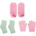 Qukaim Moisturizing Gloves Socks Set Moisturizing Hand Gloves & Foot Care Socks Set Reusable Gel Touch Screen Spa Gloves with Elbow Cover - Buy Online on GoSupps.com