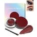 Waterproof Matte Gel Eyeliner Pot- Red Long Lasting Cream Eyeliner Eyebrow Gel High Intensity Pigments Smudge-proof Eye Liner Brow Cream for Halloween Cosplay Show Eye Liner Brow Face Makeup-#117