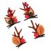 FRCOLOR 2 Pairs Hairpin Holiday Hair Clips Christmas Deer Hair Clip Christmas Hair Clips for Kids Hair Gems for Women Xmas Hair Accessories Non-woven Fabric Delicate Crocodile Skin Miss