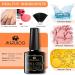 MSRUIOO Colour Changing Gel Nail Polish Set Glow in the Dark Gel Nail Polish Kit Temperature Mood Change Nail Gel Polish Soak Off LED Gel Nail Kit 6 Pieces 8 ml - Buy Online on GoSupps.com