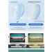 Lanomi Blue Light Filter Reading Glasses - Half Frame Metal Oval Design for Men & Women +1.0 to +4.0 Diopters Anti-Blue Light Visual Aid - Buy Online on GoSupps.com