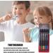 Wobblo Charcoal Toothbrush Pack for Adults | 5 Soft Bristle Bamboo Brushes | Ultraica Eco-Friendly Oral Care - Buy Online on GoSupps.com