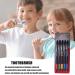 Calakono Soft Bamboo Toothbrush Set for Adults | 5 Black Charcoal Toothbrushes in Various Colors | Eco-Friendly Oral Care - Buy Online on GoSupps.com
