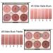 KAYNEST 6 Colors Matte Blush Palette with Marble Makeup Brush - Rose Pink Light-Luxury Contour & Highlight Face Palette (#B) - Buy Online on GoSupps.com