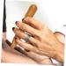 Lurrose 2-Piece Acupressure Massage Roller Set | Hand & Foot Reflex Zone Therapy Tools | Wooden Foot Massager | 11.5x1.5cm | International Shipping - Buy Online on GoSupps.com