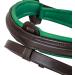 Buy Sunride English Combined Bridle Hawaii with Reins - Soft Real Leather Adjustable Anatomical Design (Full Brown/Green) - International Shipping Available - Buy Online on GoSupps.com