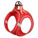 Heele dishes dog small soft dog dishes Air mesh adjustable safe control puppy harness vest dogs breast dishes for walking running training reflective red XS