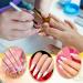 Pack of 100 Self-Adhesive Nail Stencils for Gel Nails & Extensions - Golden Modeling Stencils - Buy Online on GoSupps.com