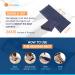 SunnyBay Extra Large Microwave Heating Pad- 10x24 Inches, Weighted Full Body Hot/Cold Pack with Washable Cover - Navy Blue - FSA HSA Approved - Buy Online on GoSupps.com