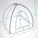 Bedsure 2-in-1 Cat Bed & Dog Tent - Cozy Cat House & Removable Pillow for IndoorOutdoor Use | 1519 Inches - Buy Online on GoSupps.com