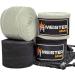 Meister Elite 180 Premium Adult Hand Wraps for MMA & Boxing - 2 Pair Pack in Black & Vintage Ivory with Mesh Bag - Buy Online on GoSupps.com