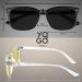 Polarized Night Driving Glasses for Men Women | Anti-Glare Vision | Black Frame with Yellow and Smoke Lenses - Buy Online on GoSupps.com