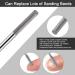 3XF Ultra Fine Cuticle Nail Drill Bit - Medium Double Heads Safety Tungsten Carbide Remover for Acrylic Gel Manicure & Pedicure | International Shipping Available - Buy Online on GoSupps.com