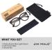 Jim Halo Blue Light Blocking Glasses for Women - Oversized Square Metal Turtle Frame - Photochromic Clearly in Brown - Buy Online on GoSupps.com