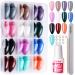 Almond Shape Press On Nails 12 Pack Almond Press On Nails Medium Almond Glossy Press On False Nails Teenitor Almond Fake Nails 12 Color Short Almond Glue On Nails 288Pcs Short Pointed Press On Nails With Nail Glue Na...