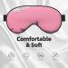 Pink Sand Beach Eye Mask | Soft Adjustable Sleep Mask for Men & Women | Comfortable Black Nighttime Eye Cover - Buy Online on GoSupps.com
