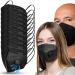 Black Disposable Face Mask with Breathing Valve 10 Pack | 5 Layer Protection for Men and Women | Breathable Lightweight Sport Mask - Buy Online on GoSupps.com