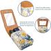 Buy Autumn Yellow Flower Lipstick Case | Leather Organizer with Mirror - Mini Lip Gloss Holder - Buy Online on GoSupps.com