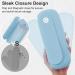 Travel Makeup Brush Holder | Silicone Portable Cosmetic Brushes Organizer with Built-in Cleaner | Upgrade Travel Essentials Case (Sky Blue - Buy Online on GoSupps.com
