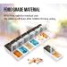 Weekly Pill Organizer - 7-Day Detachable Pill Box for Vitamins Fish Oil & Medications - Travel Friendly Black & White Design - Buy Online on GoSupps.com
