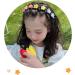 Flower Clip Headband Girls Headband with Clips Headband with Flower Clips Flower Headband with Clips Clip Headbands for Girls Headband Clips for Hair Hair Band with Flower Clips for Girls(C) - Buy Online on GoSupps.com