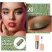 Oulac Liquid Glitter Eyeshadow - Metallic Mossy Green with Gold Sparkle | Vegan & Cruelty-Free | 5.4g Wreath Nebula - Buy Online on GoSupps.com