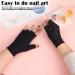 Buy UV Gloves for Gel Nail Lamp - Professional Black UV Protection for Perfect Manicures - Buy Online on GoSupps.com