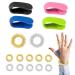 Acupressure clip hand acupressure rings for finger16 pieces acupressure ring hand clip migraine clip fingers massage ring Ant stress acupressure ring acupressure ring (4 acupressure clip 12 acupressure ring)