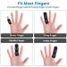 Finger Splint Set of 2 - Trigger Finger Brace for Pain Relief & Sport Injuries with 10 Nylon Sleeves - Relieve Stiffness, Swelling & Sprained Knuckles - Black - Buy Online on GoSupps.com